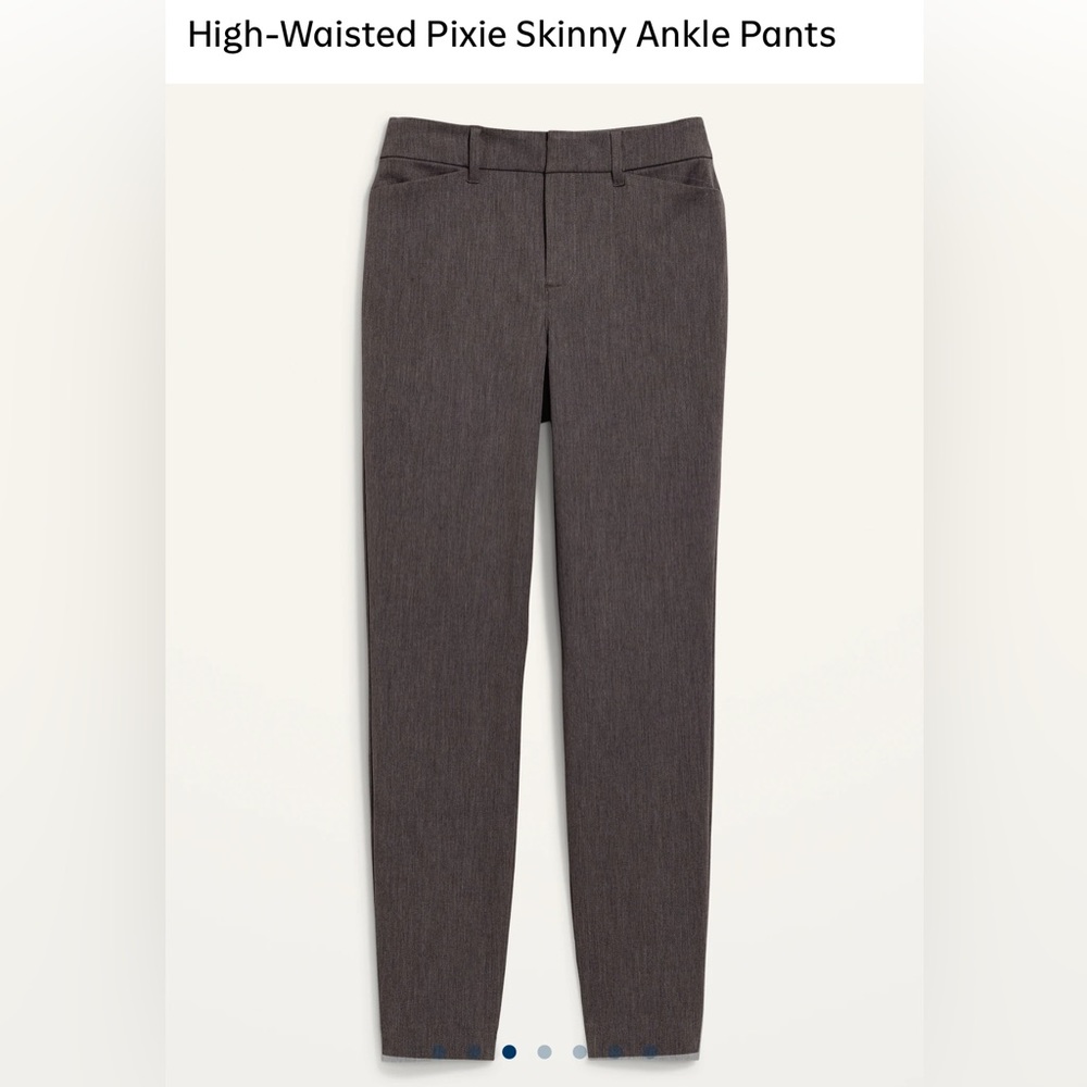 Old Navy Gray Dress Pants Straight-Leg Classic